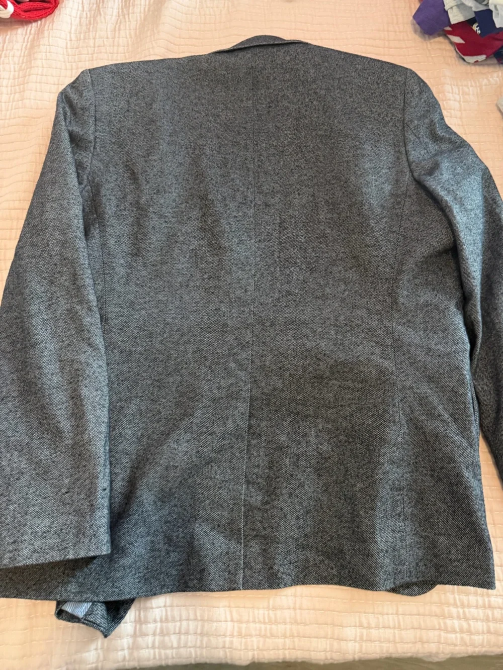 Banana Republic Heather Gray Textured Sport Coat